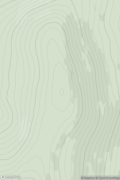 Thumbnail image for Carn Dearg Beag [Glen Tromie to Glen Tilt] showing contour plot for surrounding peak